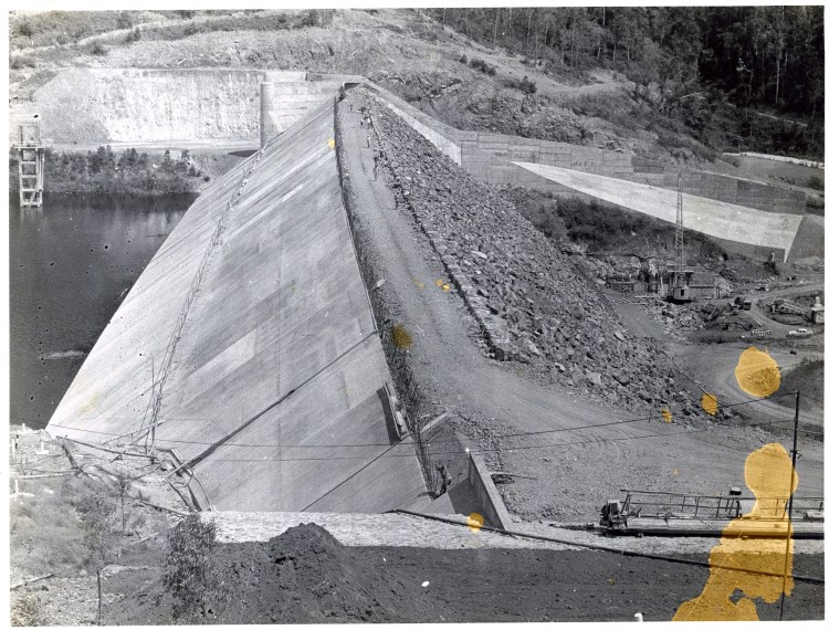 Borumba Dam building 1960-1964 - spillway - donated by Keith Buchanan