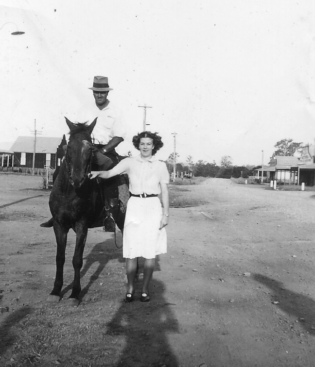 Doris and father Roy in Yabba Road - donated by Pam Hopkins