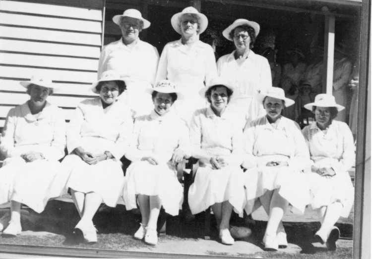 First members of ladies bowls club, Kandanga - Gympie Regional Libraries