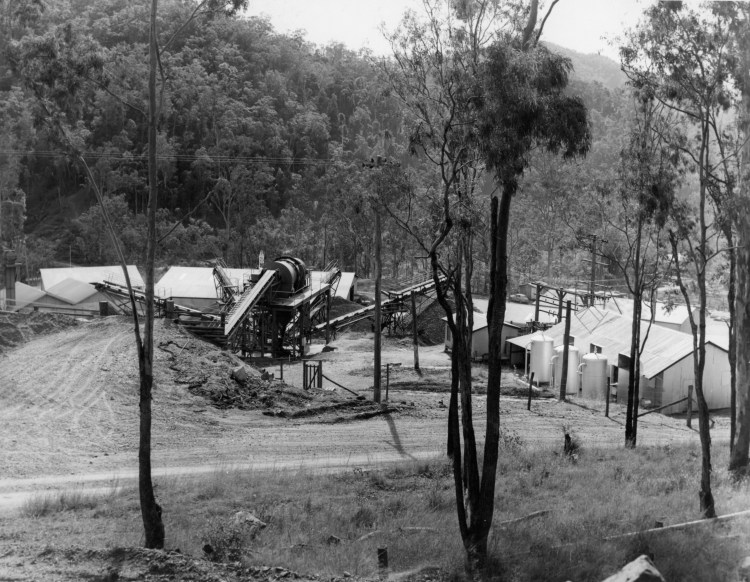 Borumba Dam on Yabba Creek, ca 1970 (built 1960-1964) - Thiel Photographers, Brisbane - Keith Waser collection