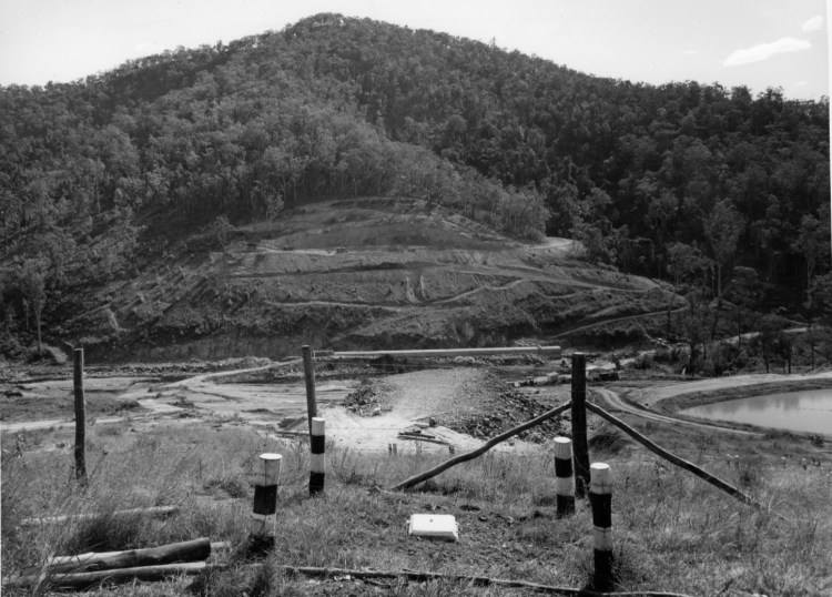 Borumba Dam on Yabba Creek, ca1970 (built 1960-1964), Thiel Photographers, Brisbane - Keith Waser collection