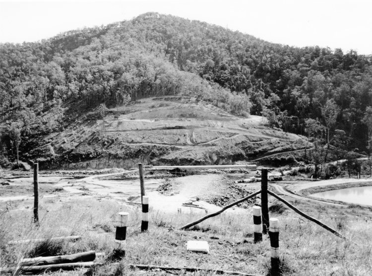Borumba Dam under construction - John Oxley Library, State Library of Queensland #344841