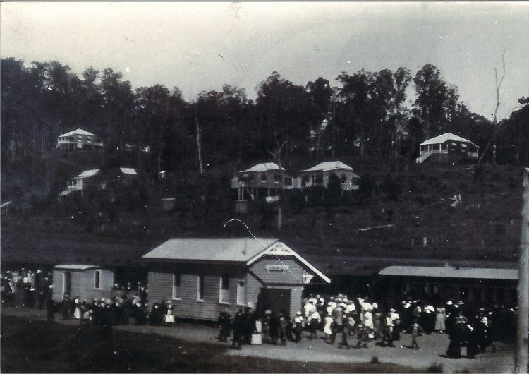 Imbil Railway Station - early 1900s - possible special train fro the Mary Valley Show - donated by Kaili Parker-Price