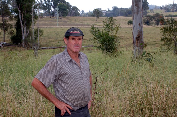 Farmer of the Mary Valley - Traveston Dam protest - April 2006 - Gympie Times collection