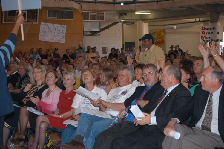 Traveston Dam protest - July 2006 - Gympie Times collection