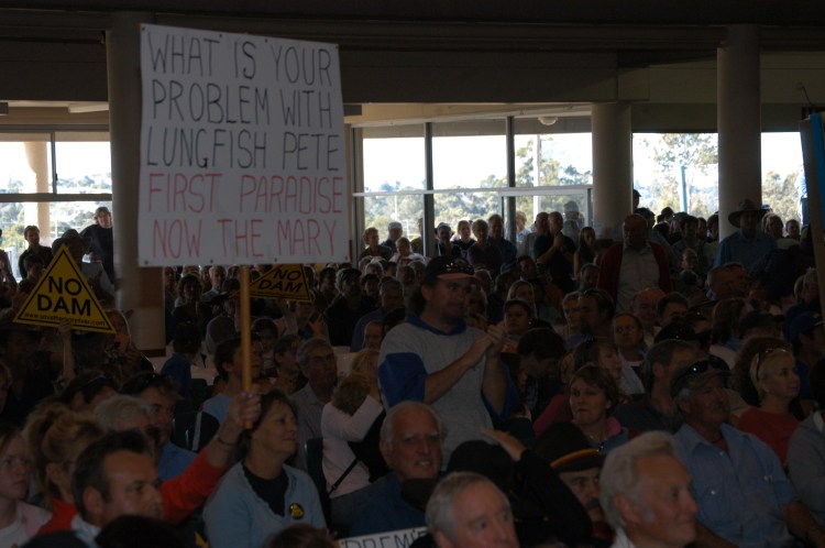 Traveston Dam protest - July 2006 - Gympie Times collection